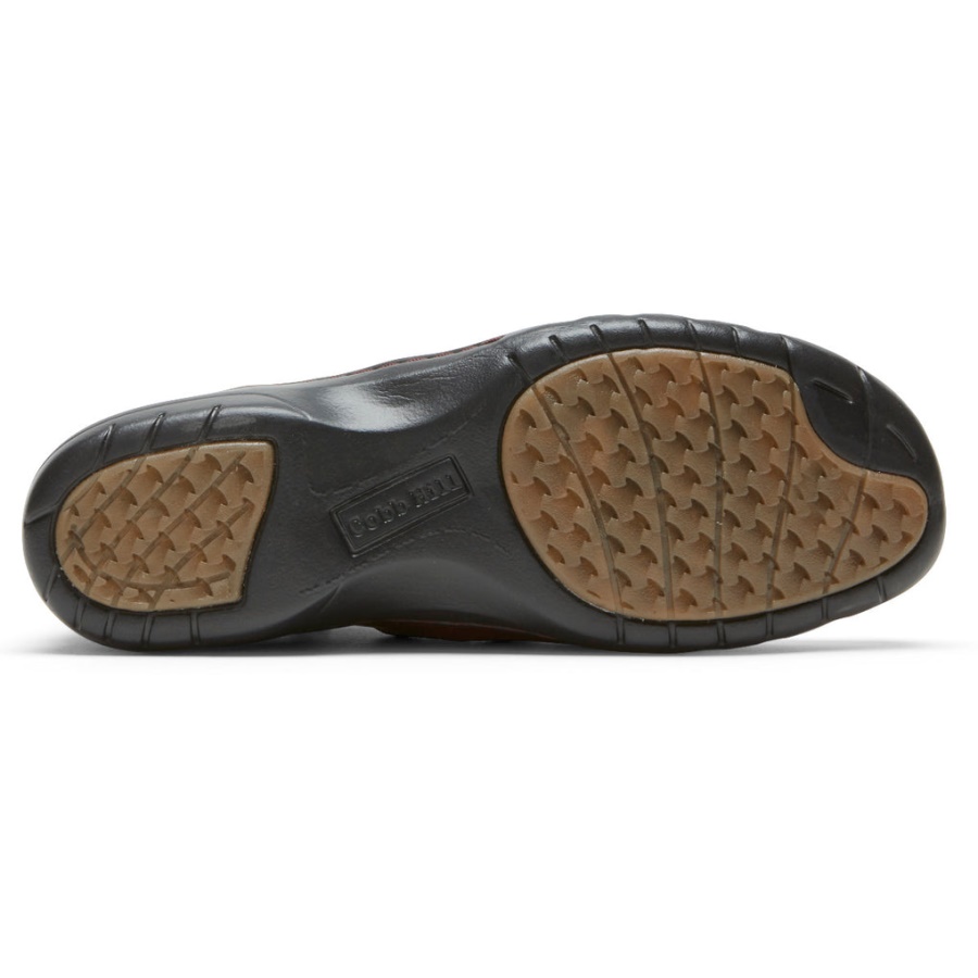 Rockport Kvinners Penfield Ruched Støvel Rødt Skinn