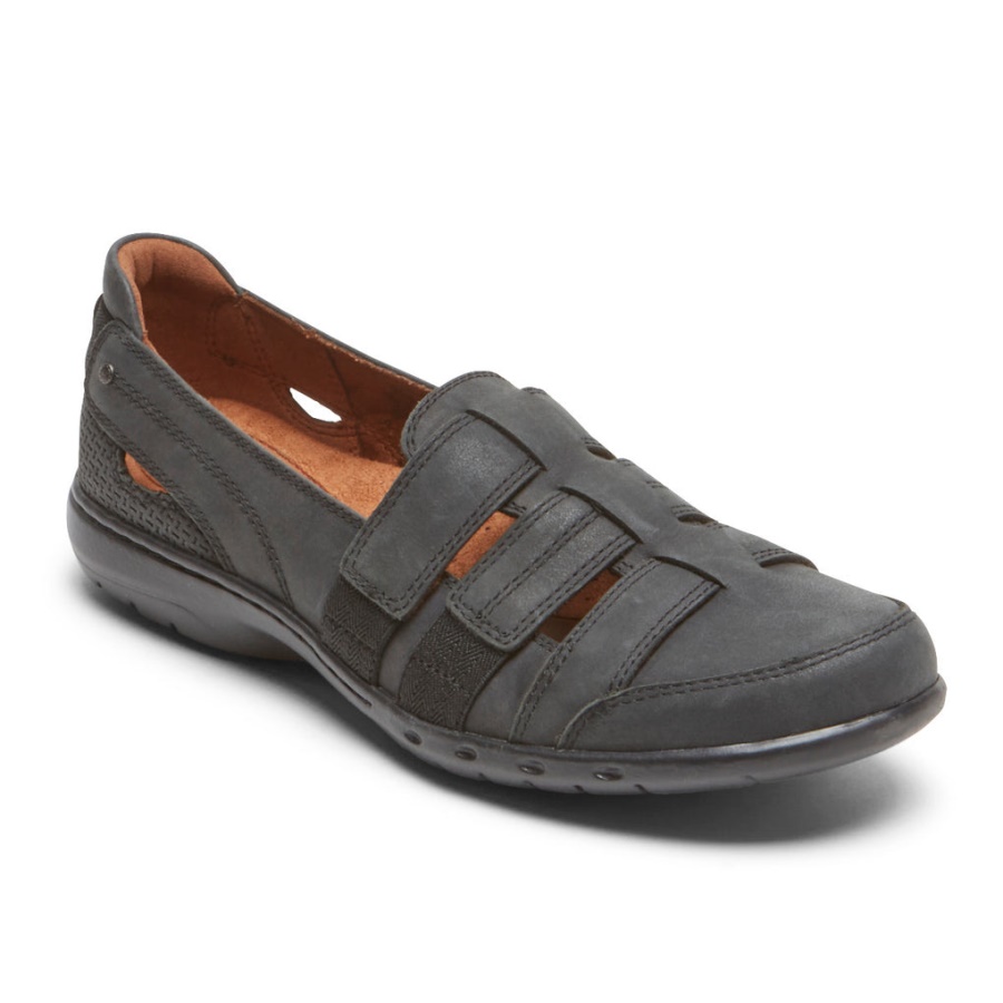 Rockport Kvinners Penfield Strappy Slip-on Svart