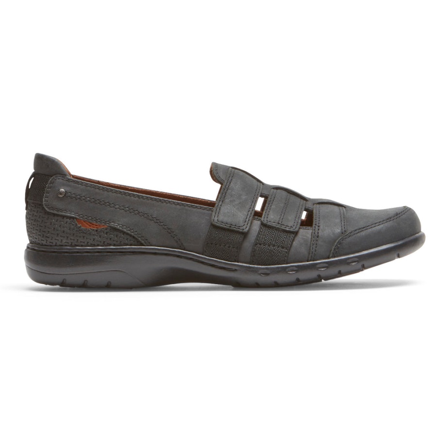 Rockport Kvinners Penfield Strappy Slip-on Svart