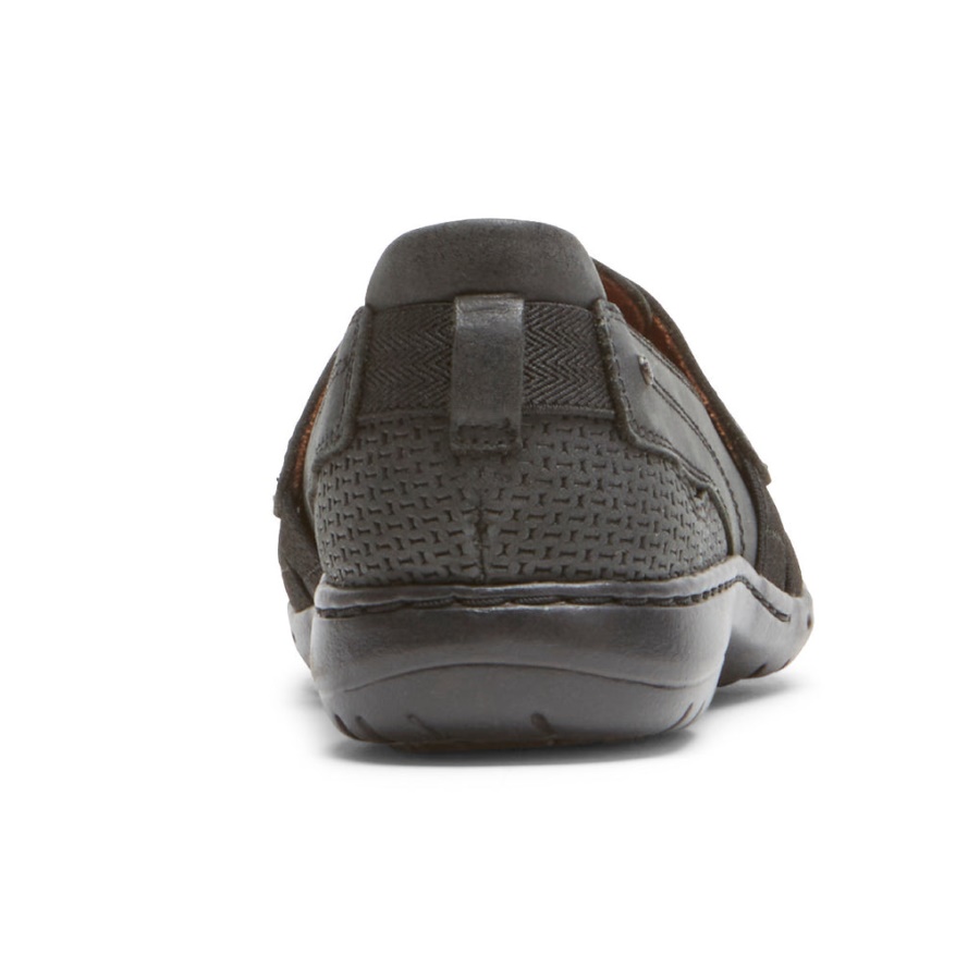 Rockport Kvinners Penfield Strappy Slip-on Svart