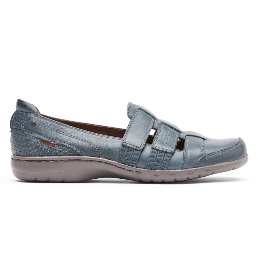 Rockport Kvinners Penfield Strappy Slip-on Blå