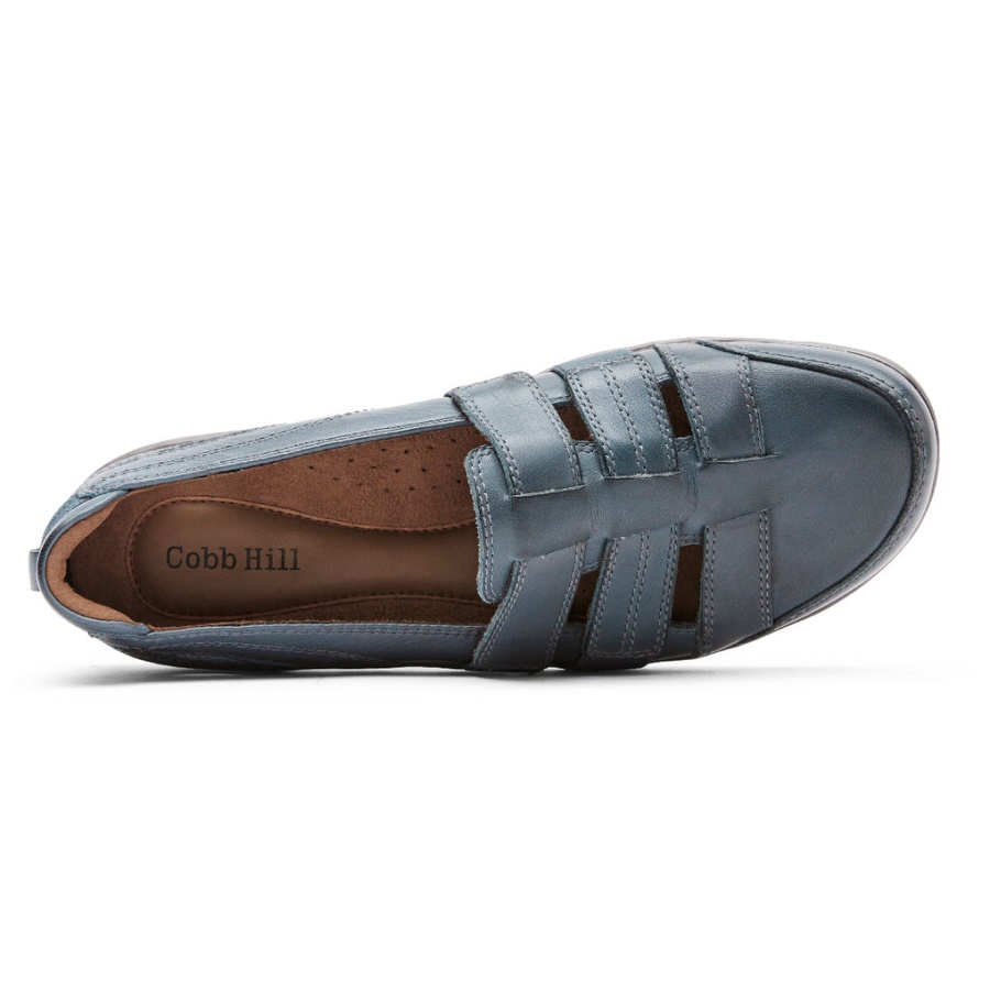 Rockport Kvinners Penfield Strappy Slip-on Blå