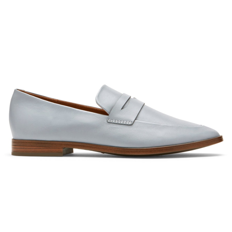 Rockport Kvinners Perpetua Klassisk Penny Loafer Blå Chambray