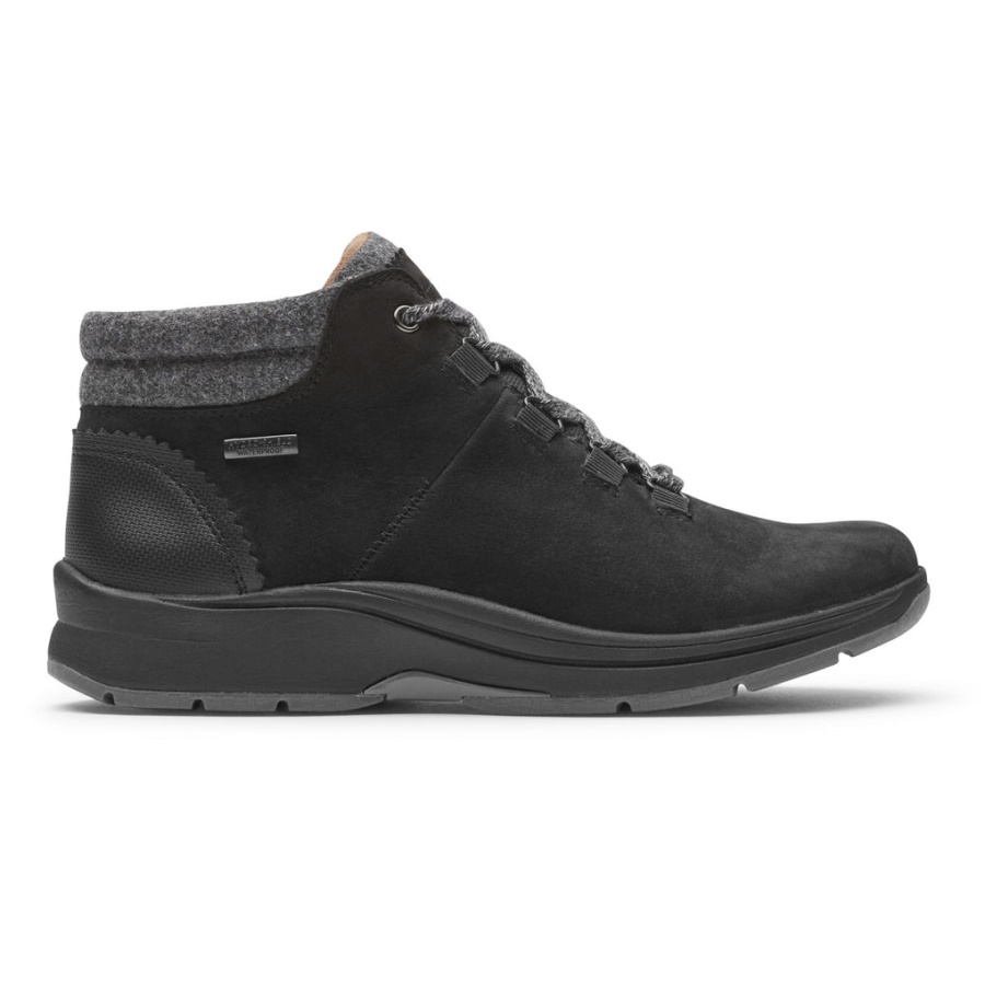 Rockport Kvinners Piper Hiker Bootie-vanntett Svart