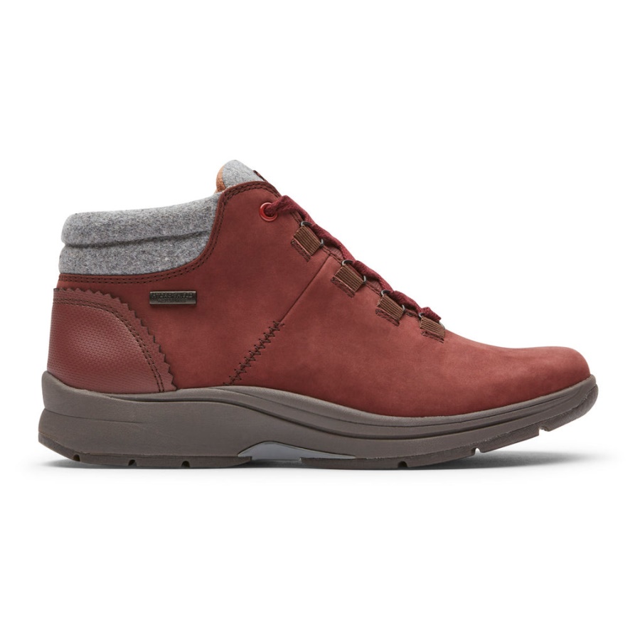 Rockport Kvinners Piper Hiker Bootie-vanntett Redwood