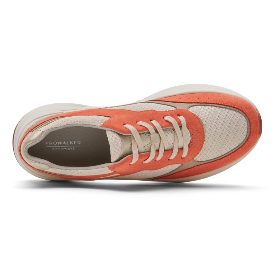 Rockport Dame Prowalker øko Sneaker Tan Oransje