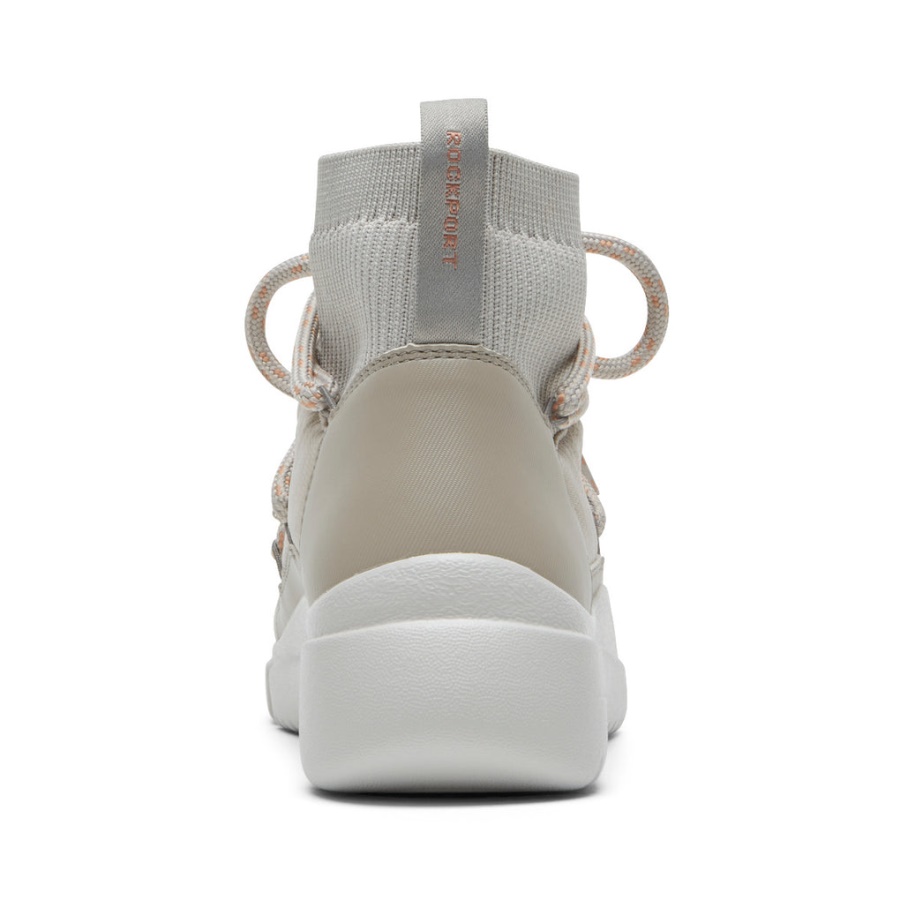 Rockport Kvinners R-evolution Vaskbar Vattert Støvlett Grå