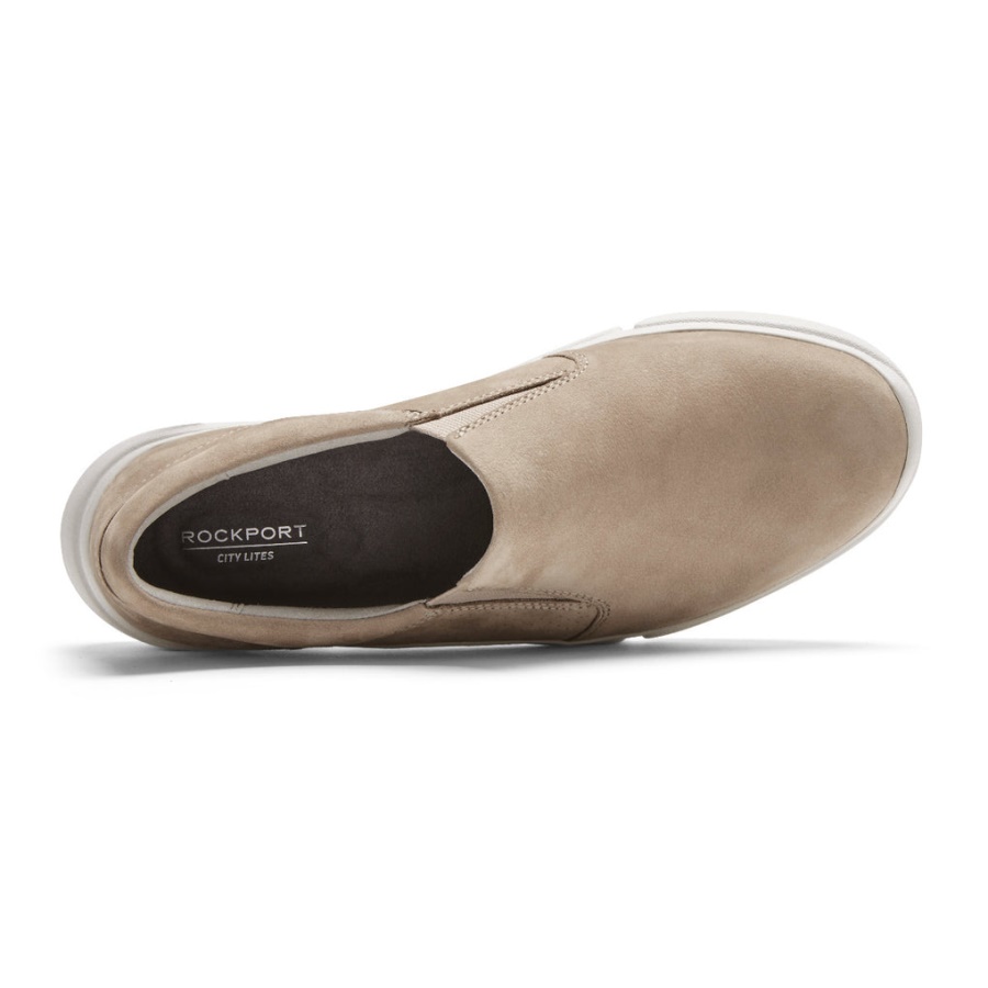 Rockport Kvinners R-evolution Vaskbar Slip-on Sneaker Dove Vaskbar