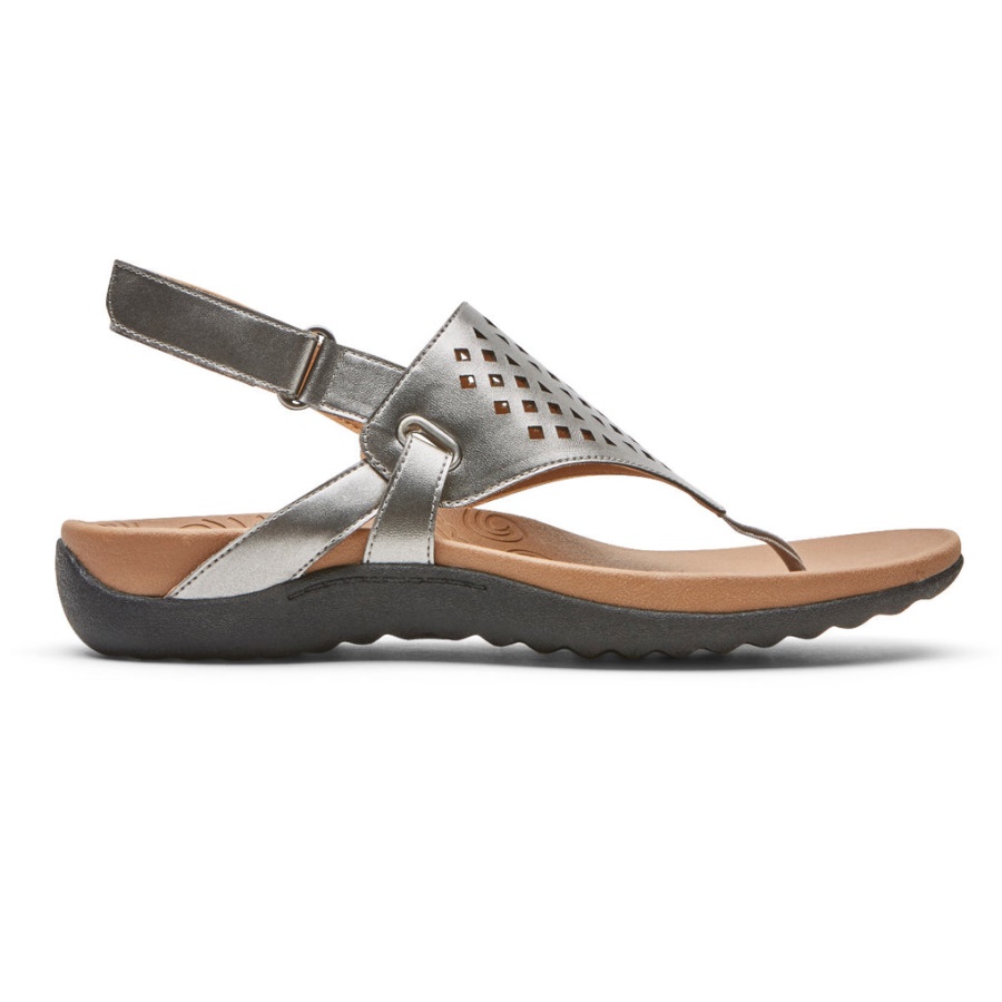 Rockport Kvinners Ridge Thong Sandal Tinn