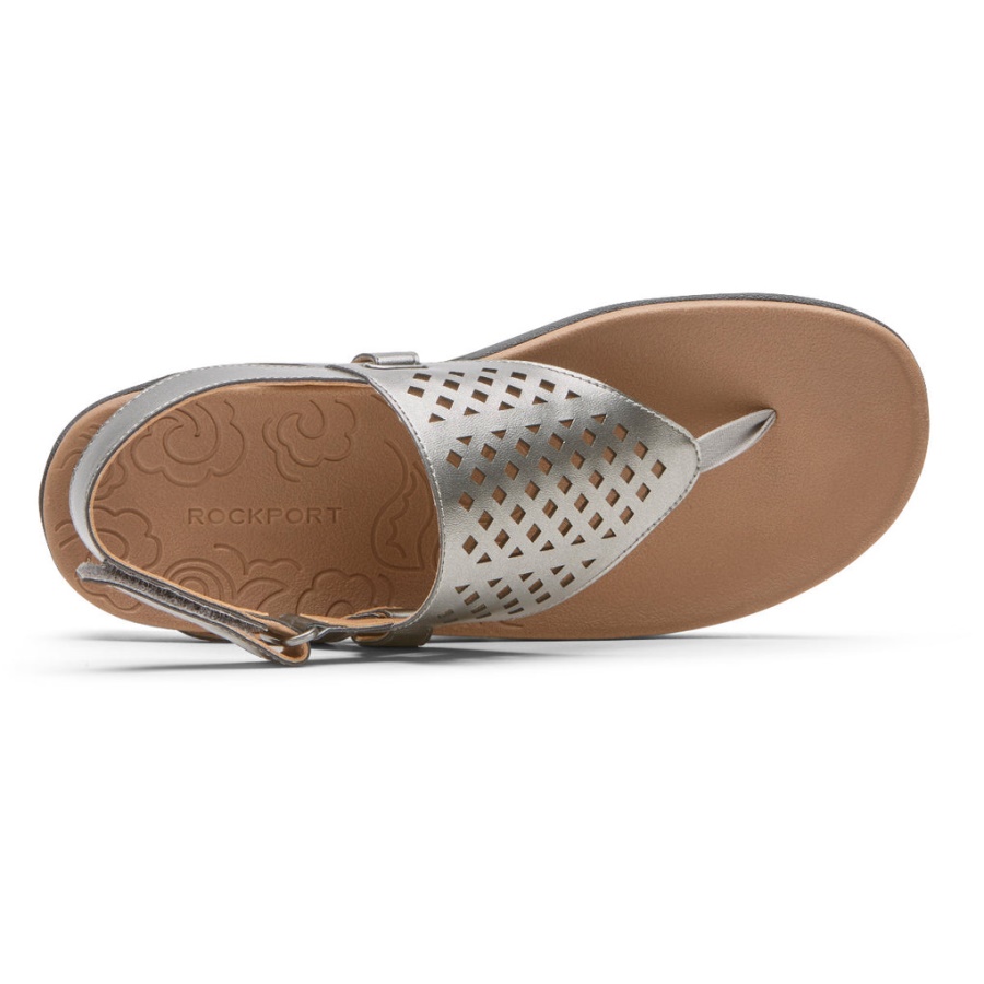 Rockport Kvinners Ridge Thong Sandal Tinn
