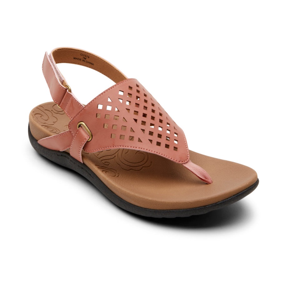 Rockport Kvinners Ridge Thong Sandal Rosa