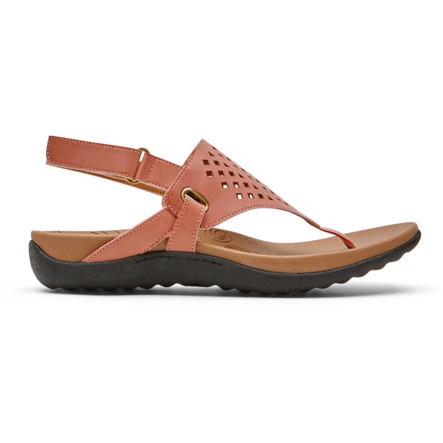 Rockport Kvinners Ridge Thong Sandal Rosa