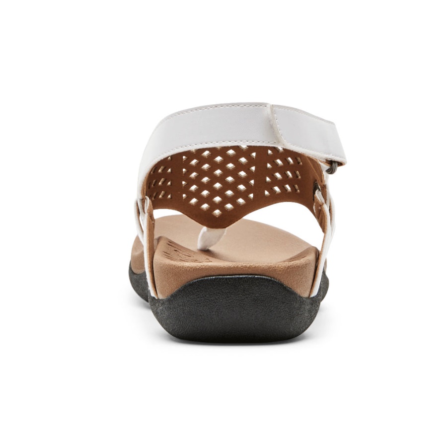 Rockport Kvinners Ridge Thong Sandal Hvit