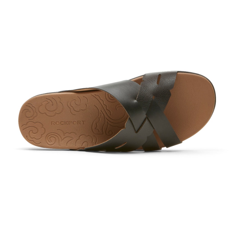 Rockport Damemøne Vevd Slide Sort