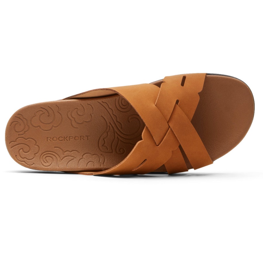 Rockport Kvinners ås Vevd Slide Tan