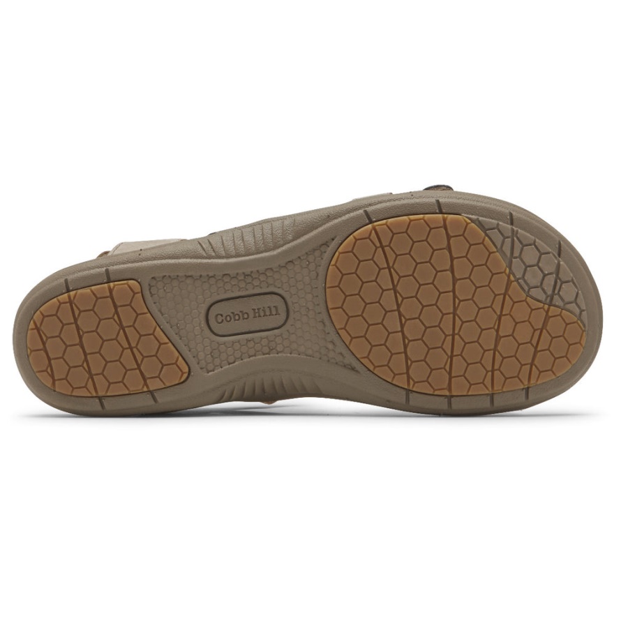 Rockport Rubey 3-rems Sandal Taupe For Kvinner