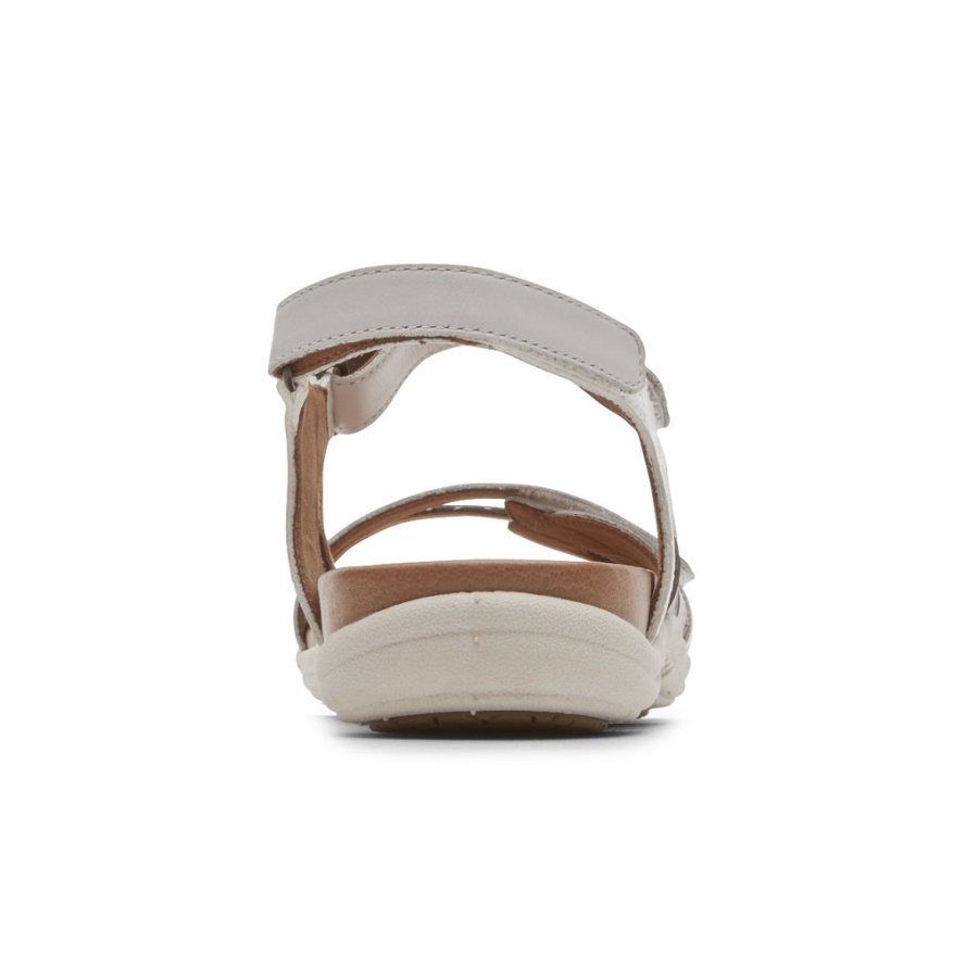 Rockport Dame Rubey 3-stropper Sandal Hvit