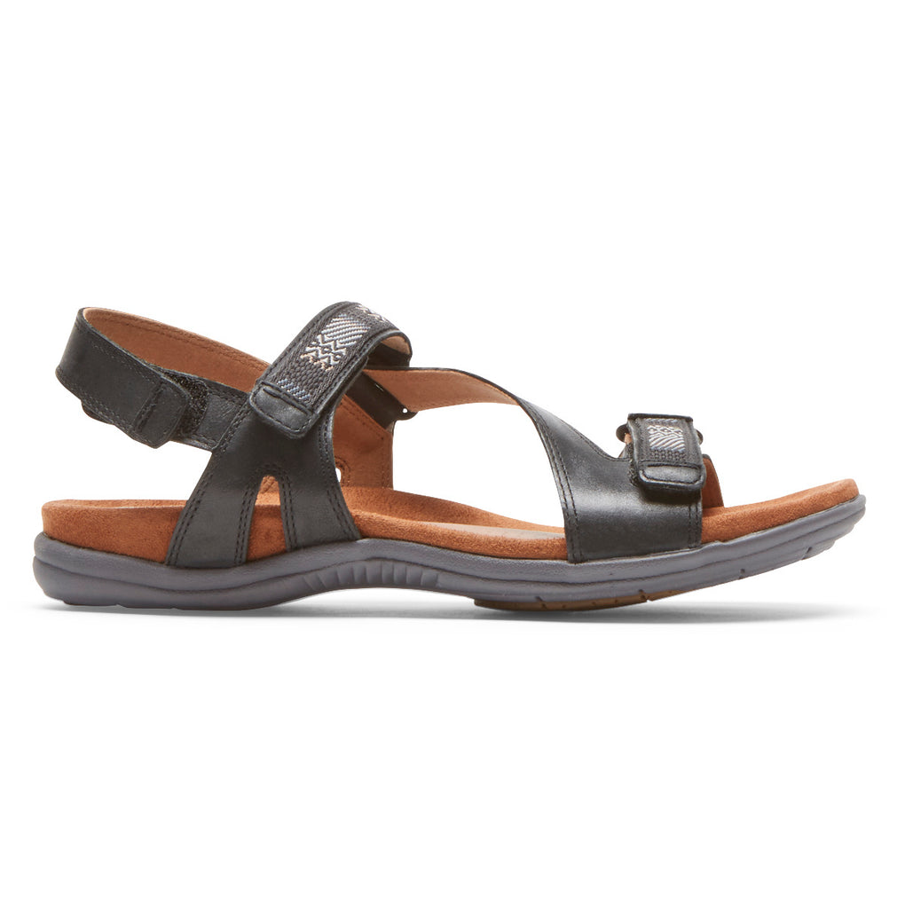 Rockport Rubey Asymmetrisk Sandal For Kvinner Svart