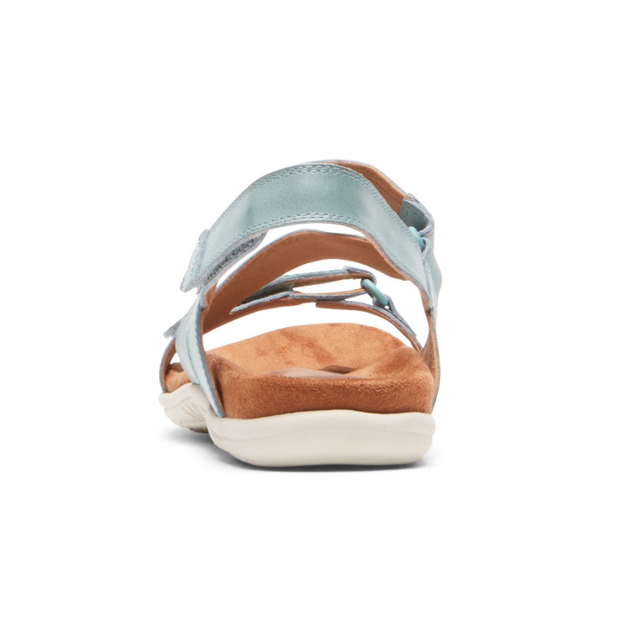 Rockport Dame Rubey Asymmetrisk Sandal Mineralblå