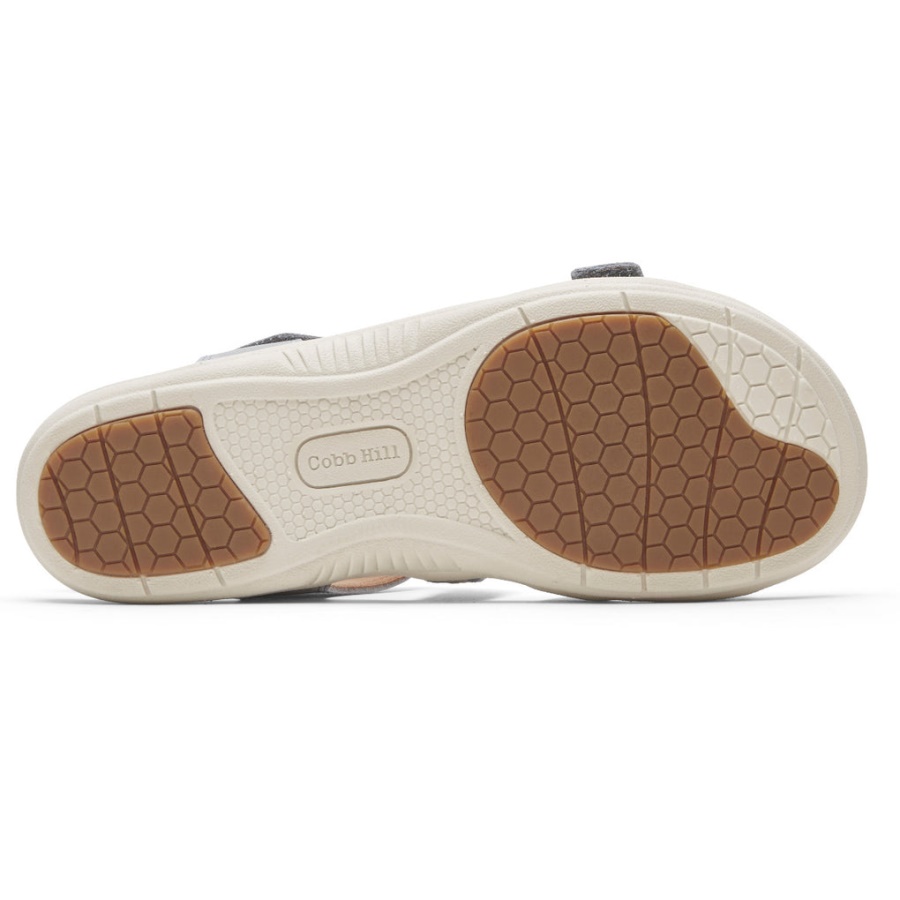 Rockport Dame Rubey Flettet Sandal Blå Multi