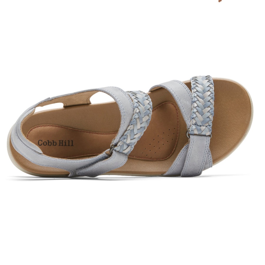 Rockport Dame Rubey Flettet Sandal Blå Multi