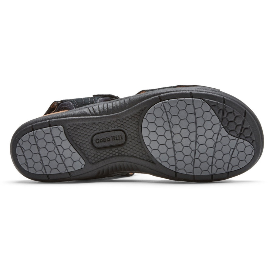 Rockport Kvinners Rubey Stropp Sandal Svart Nubuck