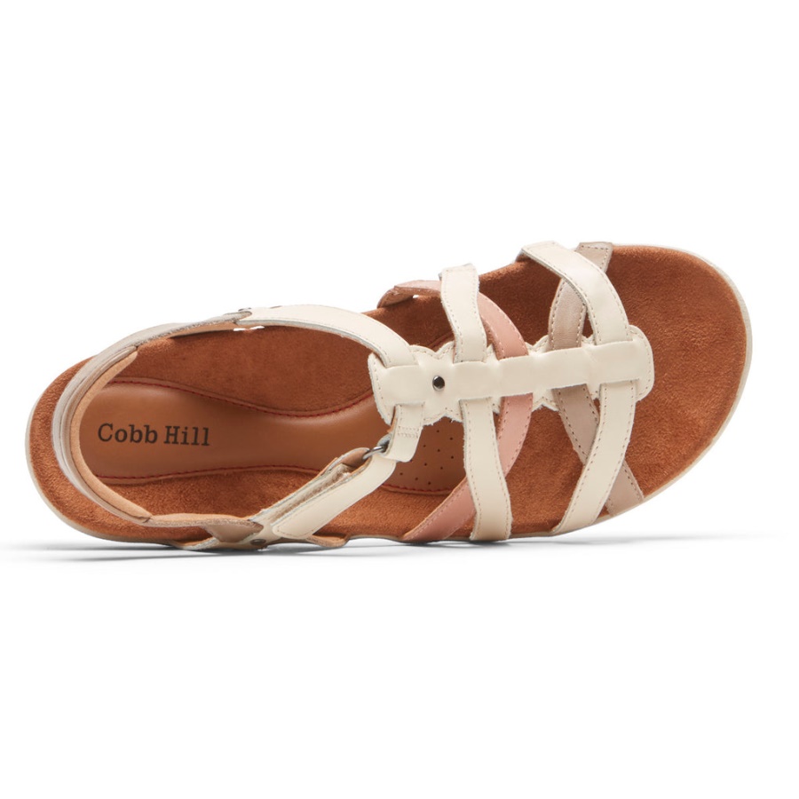 Rockport Dame Rubey Vevd Sandal Vanilje