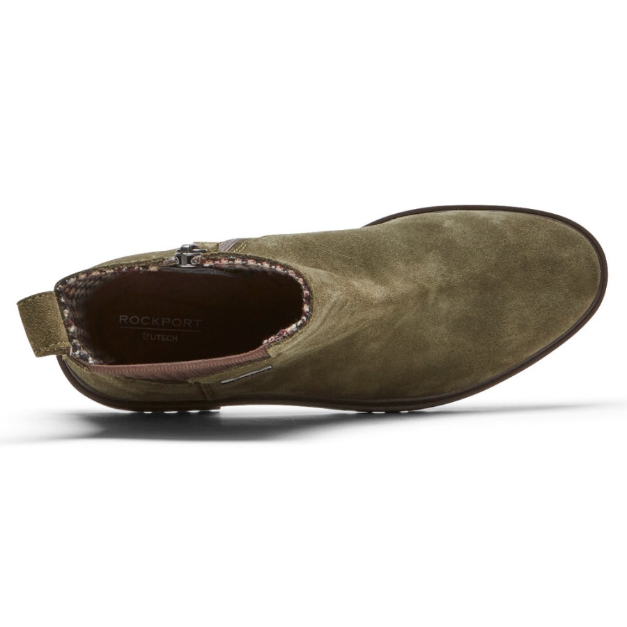 Rockport Dame Ryleigh Chelsea Støvel-vanntett Mørk Oliven