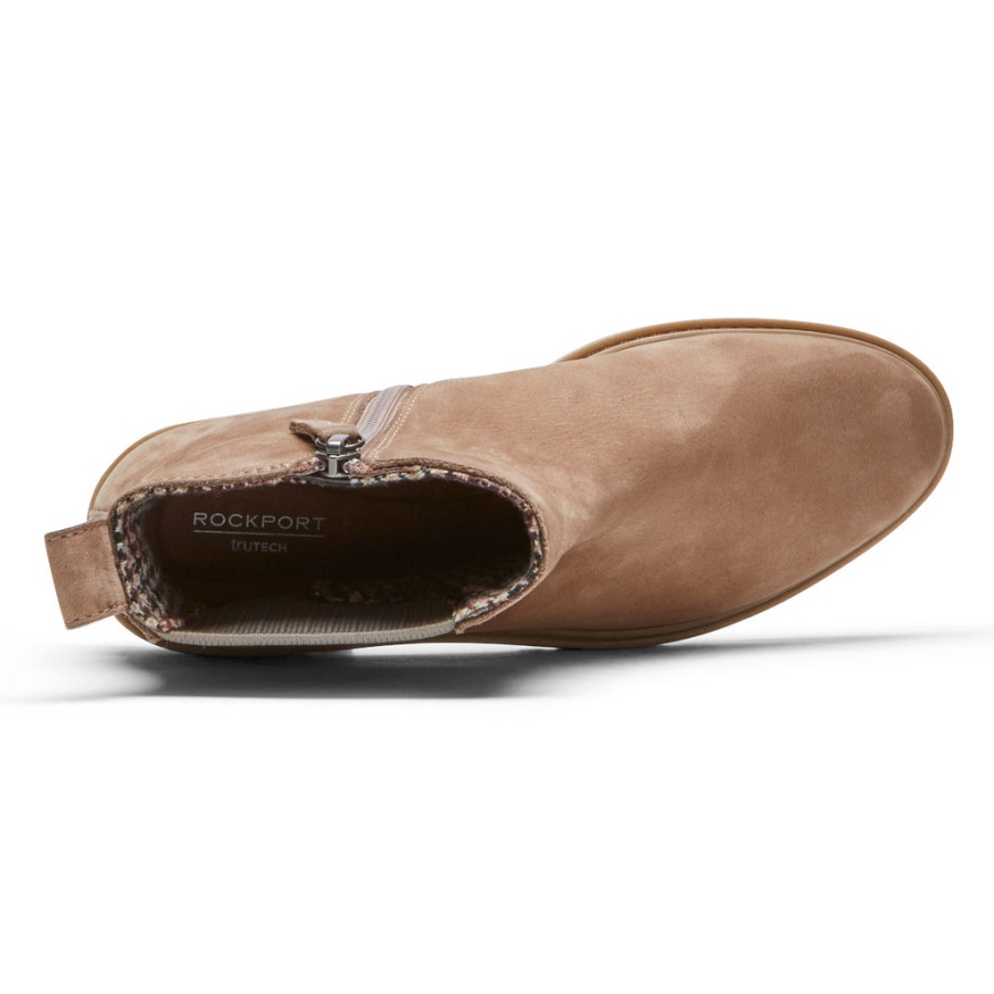 Rockport Dame Ryleigh Chelsea Støvel-vanntett Taupe