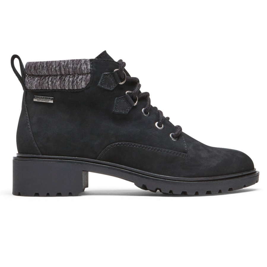 Rockport Dame Ryleigh Tursko-vanntett Svart