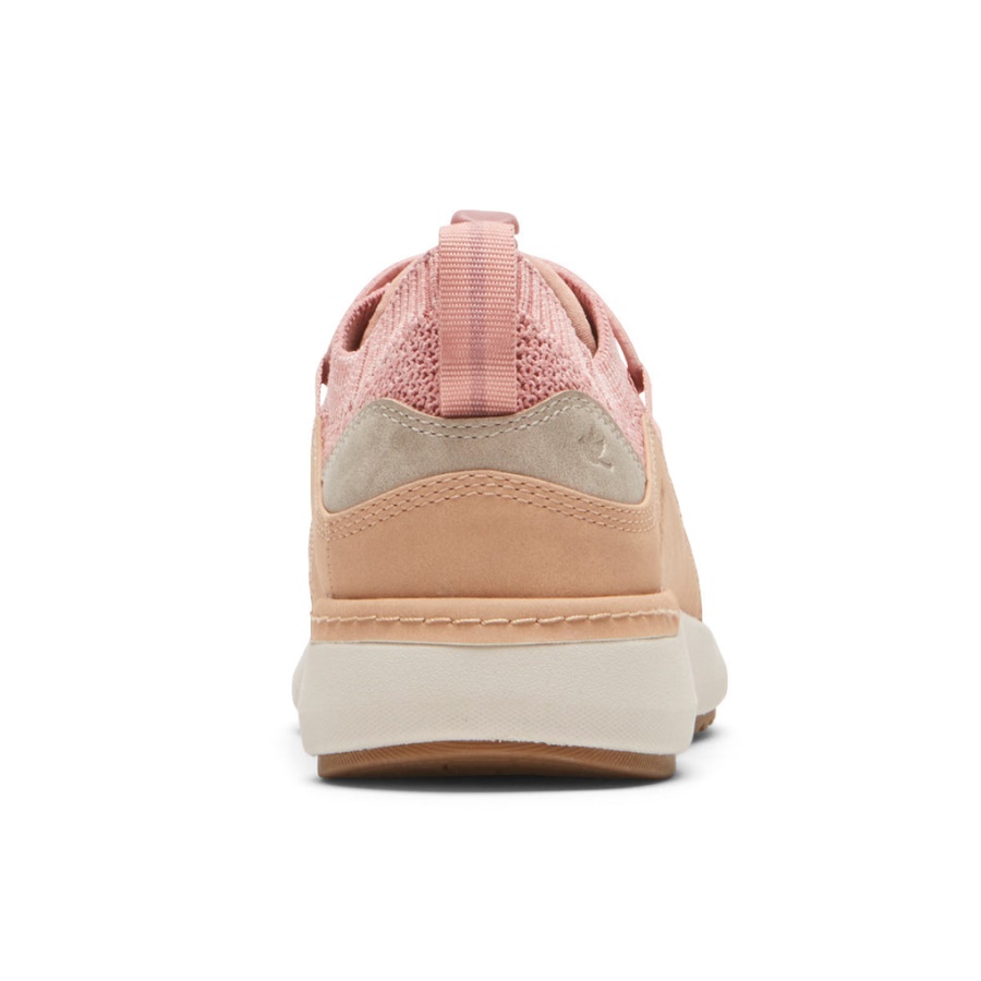 Rockport Dame Skylar Strikk Sneaker Rosa Lerret