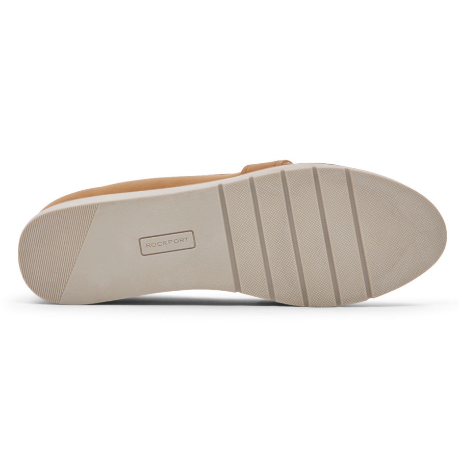 Rockport Stacie Perforert Loafer Honning For Kvinner