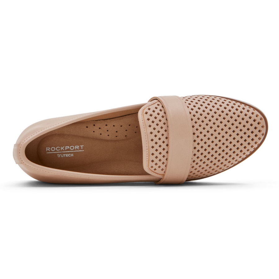 Rockport Stacie Perforert Loafer For Kvinner Rosa