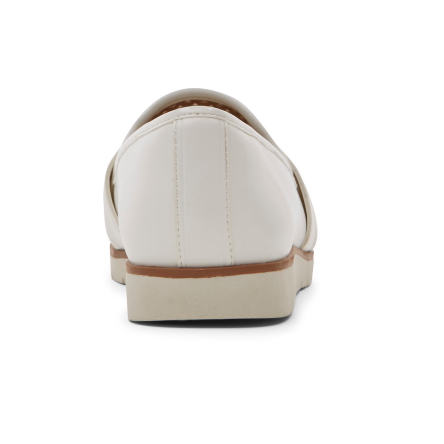 Rockport Kvinners Stacie Perforert Loafer Hvit