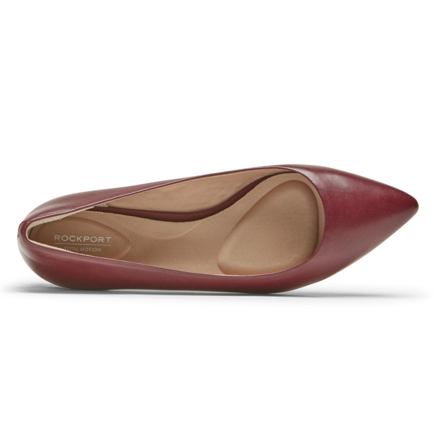 Rockport Dame Total Motion Adelyn Ballett Flatt Tawny Port Skinn