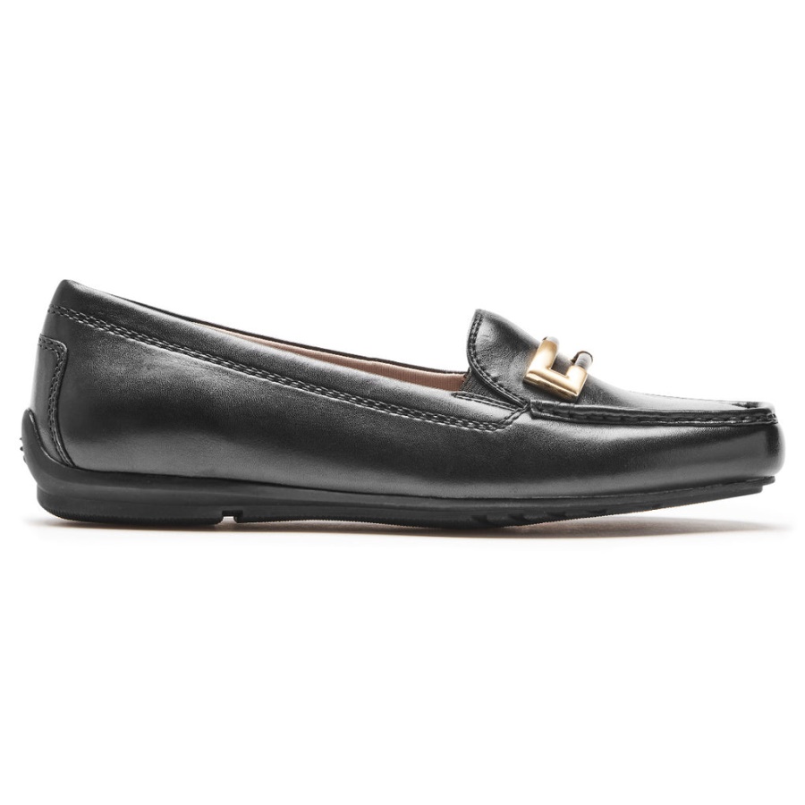 Rockport Dame Total Motion Driver Ornament Loafer Svart
