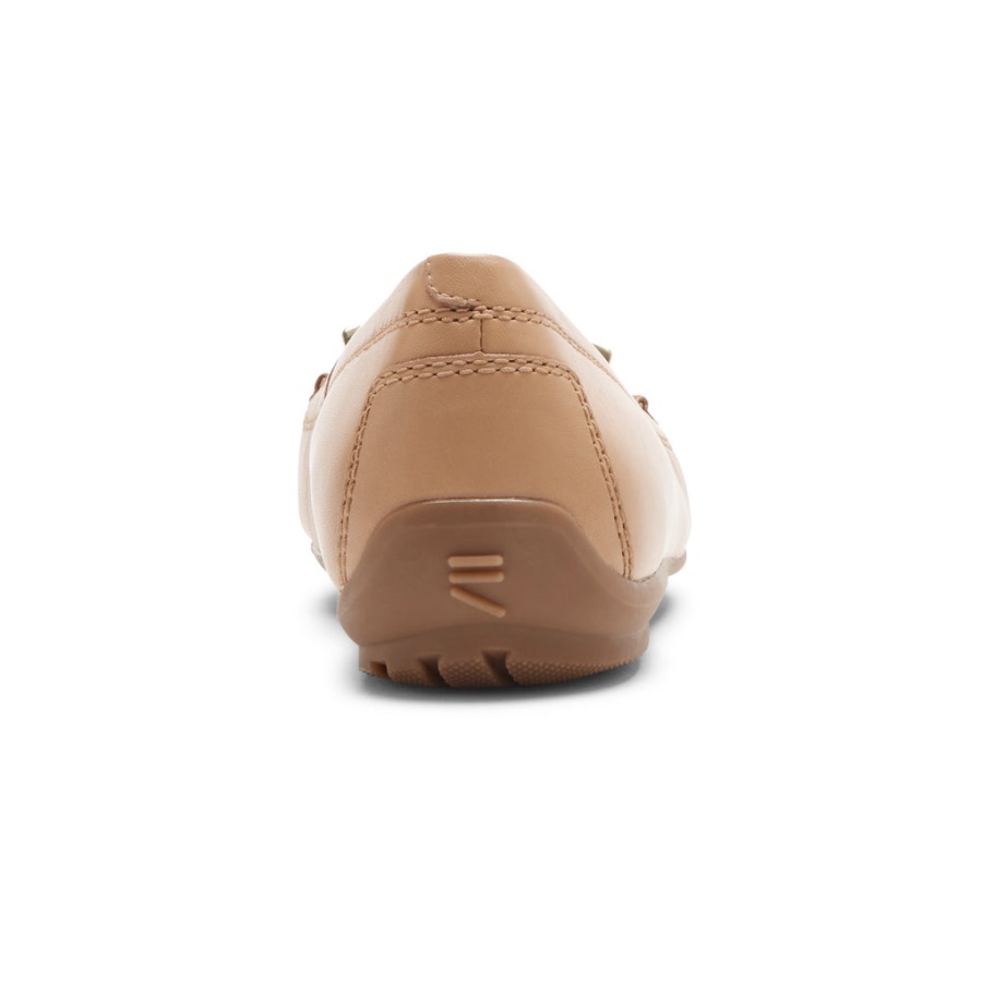 Rockport Kvinners Total Motion Driver Ornament Loafer Macadamia