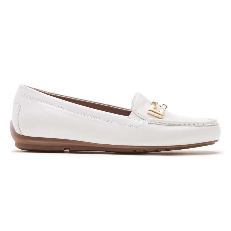Rockport Dame Total Motion Driver Ornament Loafer Hvit
