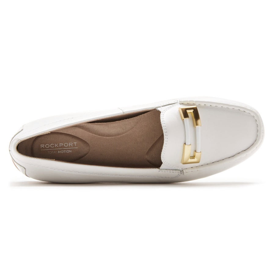Rockport Dame Total Motion Driver Ornament Loafer Hvit