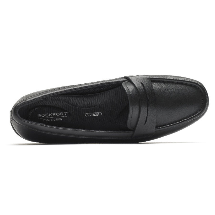 Rockport Dame Total Motion Driver Penny Loafer Svart