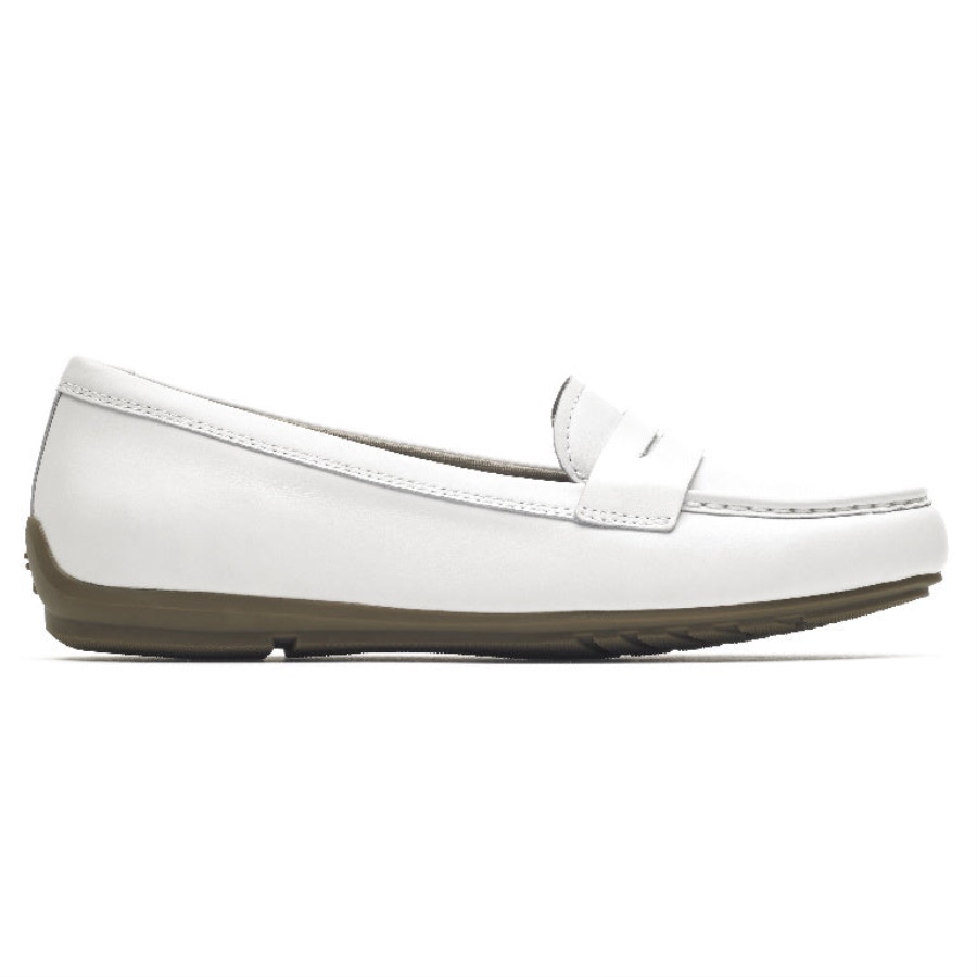 Rockport Dame Total Motion Driver Penny Loafer Hvit