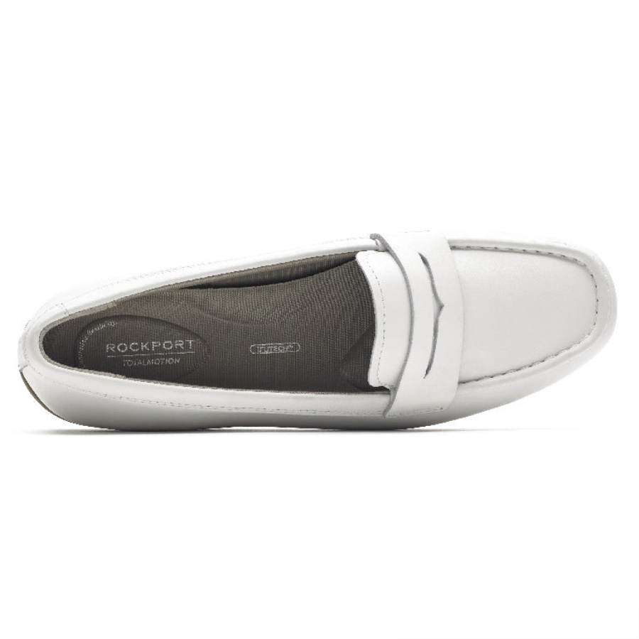 Rockport Dame Total Motion Driver Penny Loafer Hvit