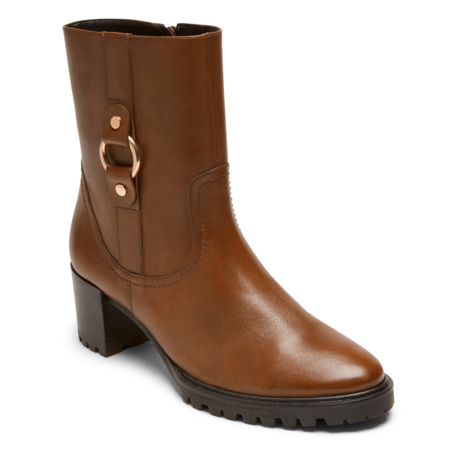 Rockport Dame Total Motion Lagos Bootie Tan