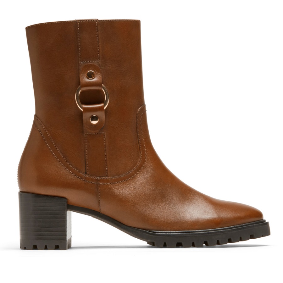 Rockport Dame Total Motion Lagos Bootie Tan