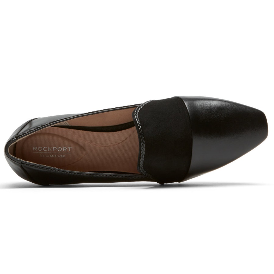 Rockport Dame Total Motion Laylani Accent Loafer Svart