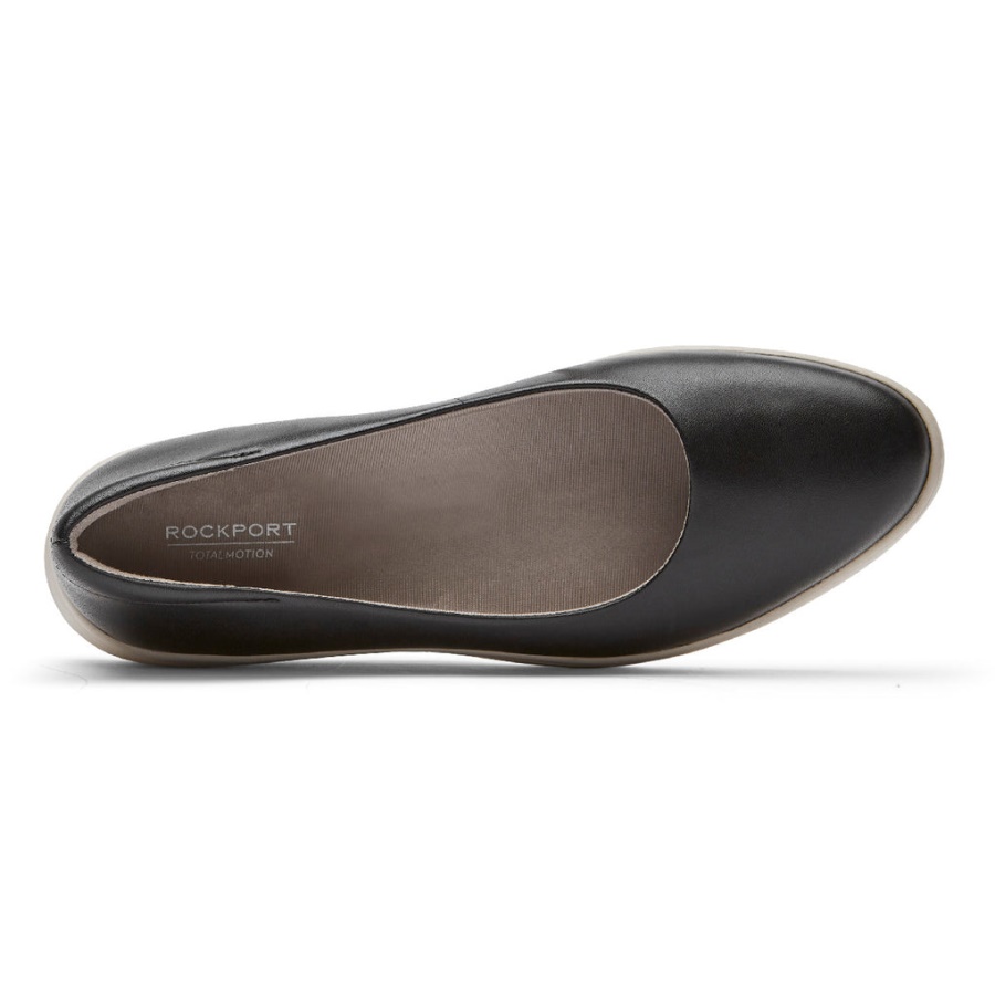 Rockport Kvinners Total Motion Lillie Ballet Flat Black