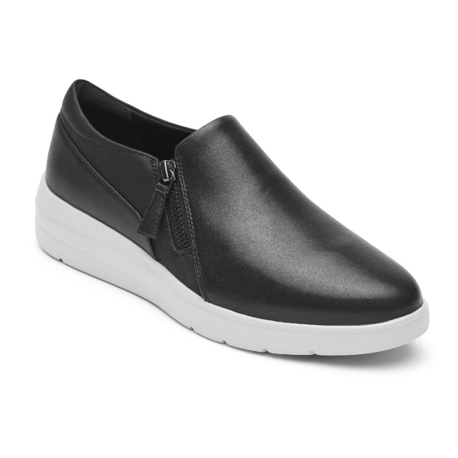 Rockport Dame Total Motion Lillie Side Glidelås Sneaker Svart