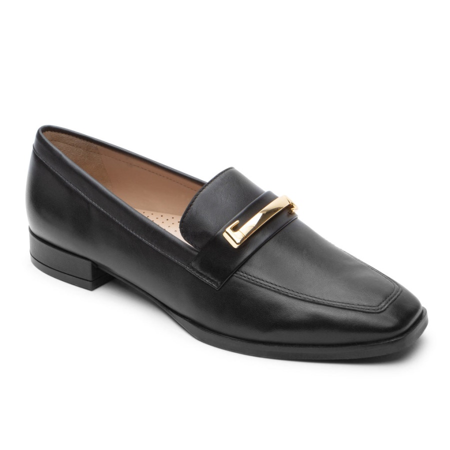 Rockport Dame Total Motion Santana Bit Loafer Svart Lthr