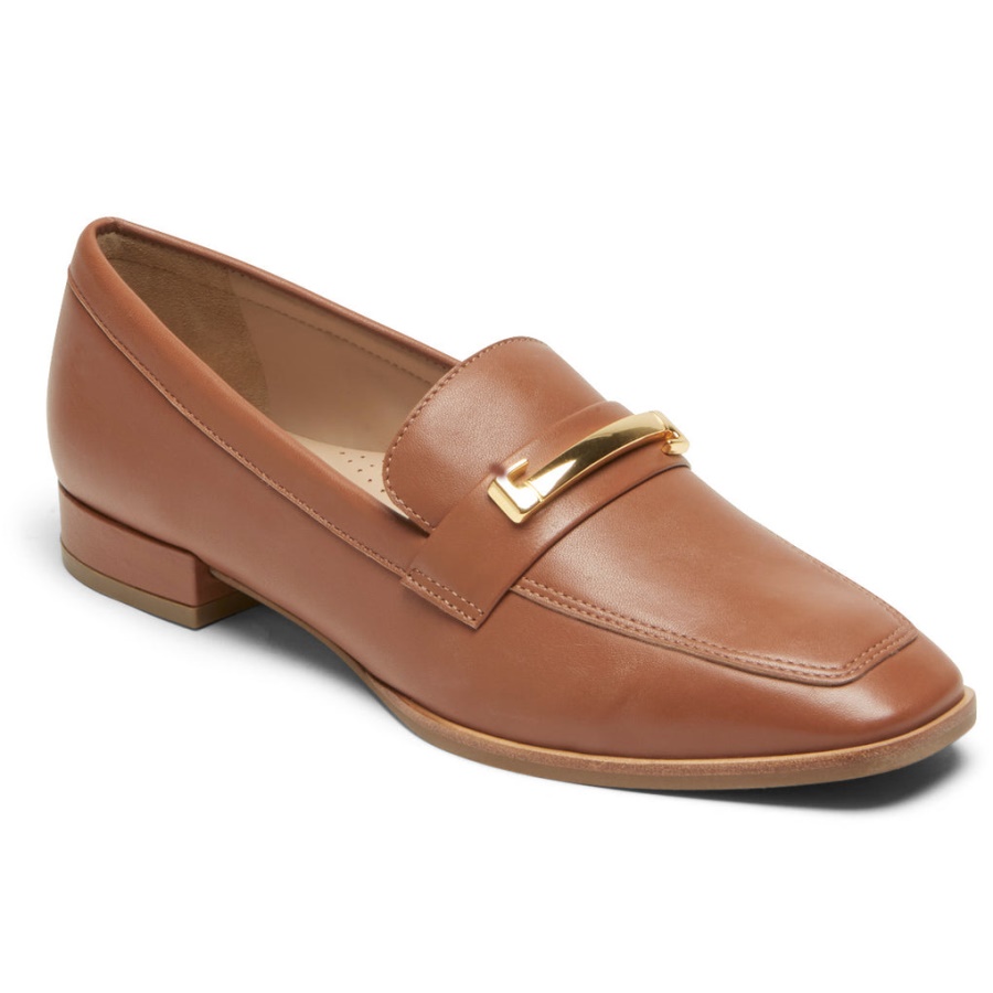 Rockport Dame Total Motion Santana Bit Loafer Tan Lthr