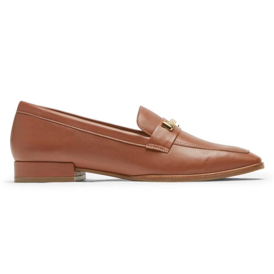 Rockport Dame Total Motion Santana Bit Loafer Tan Lthr
